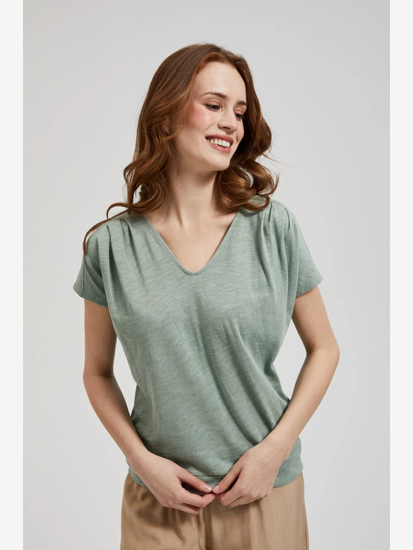 Moodo Zelena majica s kratkimi rokavi Moodo