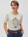 Moodo Bež ženska majica Moodo