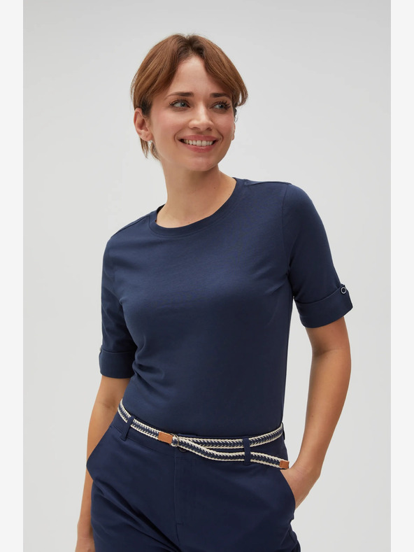 Moodo Temno modra ženska majica Moodo