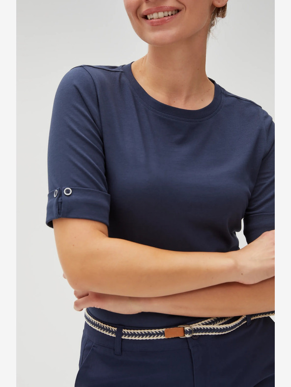 Moodo Temno modra ženska majica Moodo