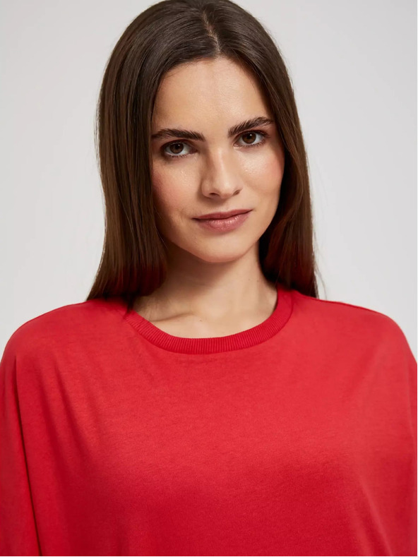 Moodo Rdeča prevelika majica Moodo