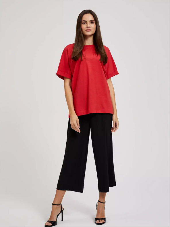 Moodo Rdeča prevelika majica Moodo