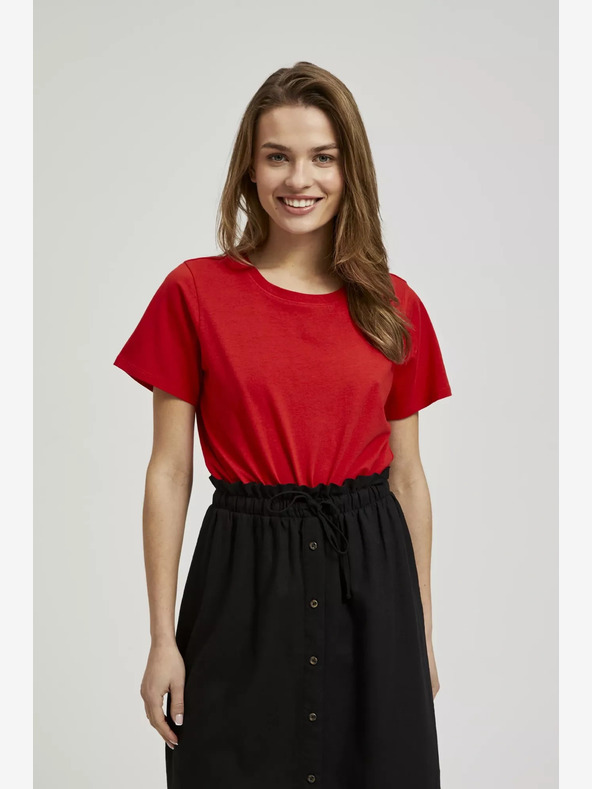 Moodo Rdeča majica s kratkimi rokavi Moodo