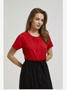 Moodo Rdeča majica s kratkimi rokavi Moodo