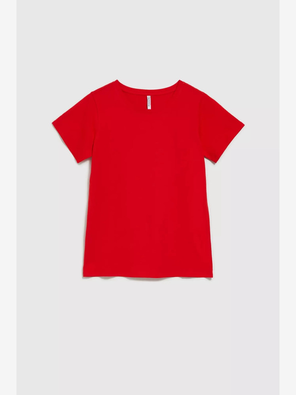 Moodo Rdeča majica s kratkimi rokavi Moodo