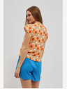 Moodo Oranžna vzorčasta majica Moodo