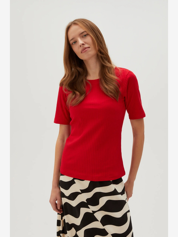 Moodo Rdeča ženska majica Moodo