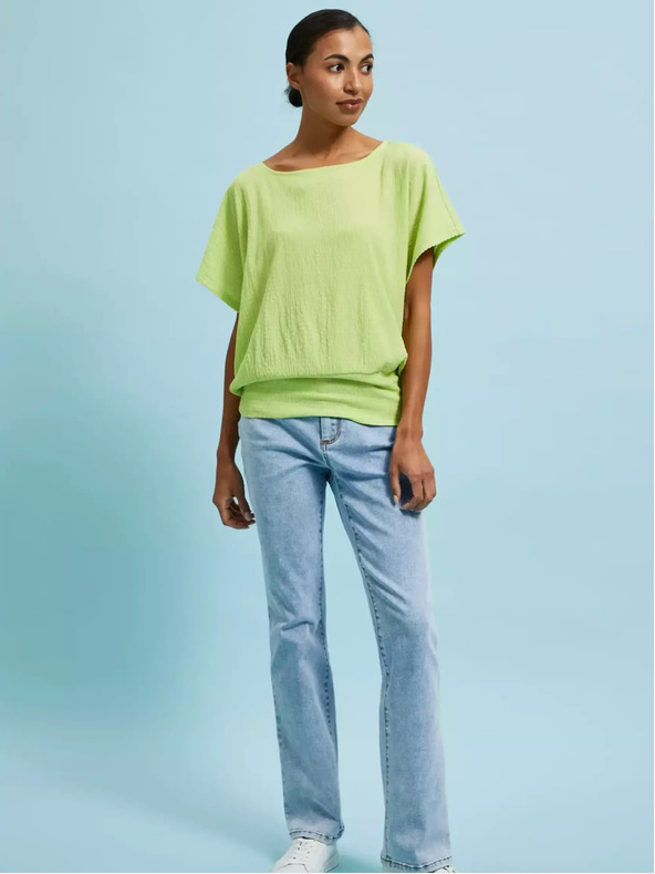 Moodo Zelena majica z okroglim vratom Moodo