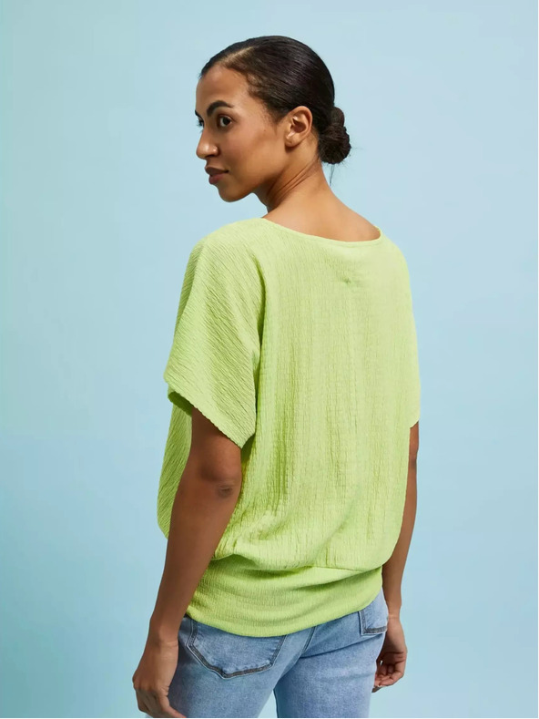 Moodo Zelena majica z okroglim vratom Moodo