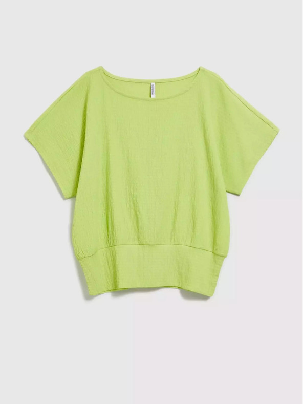 Moodo Zelena majica z okroglim vratom Moodo