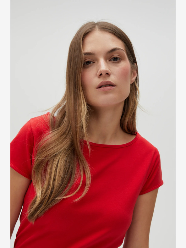 Moodo Rdeča ženska majica Moodo