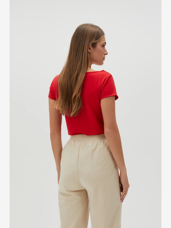 Moodo Rdeča ženska majica Moodo