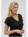 Moodo Črna ženska dolga srajca Moodo