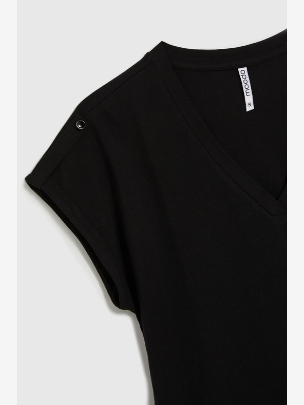 Moodo Črna ženska dolga srajca Moodo