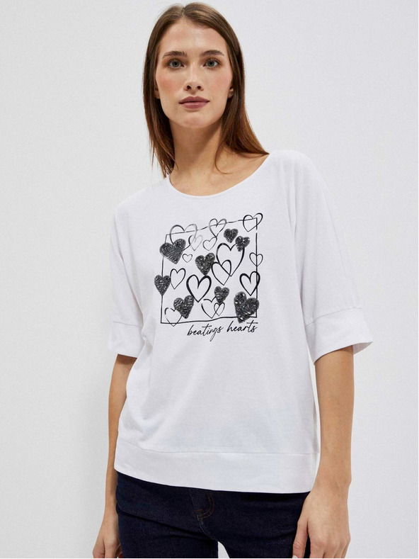 Moodo Bela ženska majica Moodo