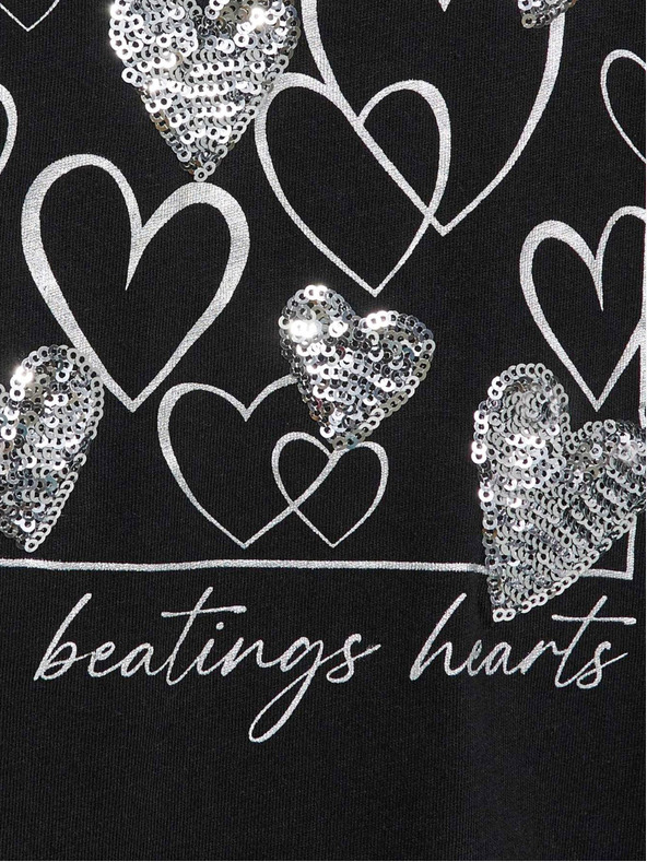 Moodo Črna ženska dolga srajca Moodo