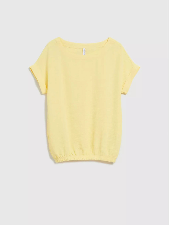 Moodo Rumena majica s kratkimi rokavi Moodo