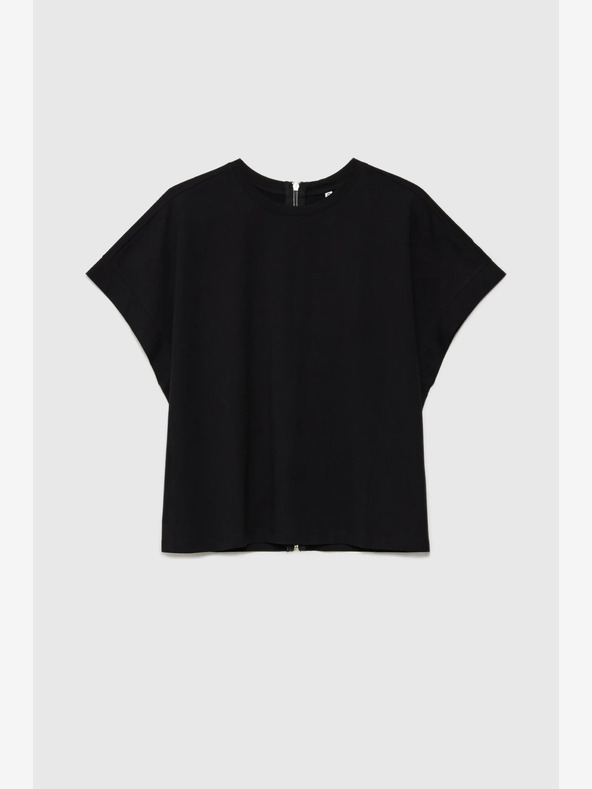 Moodo Črna ženska dolga srajca Moodo