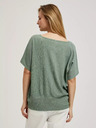 Moodo Zelena majica z okroglim vratom Moodo