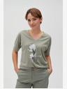 Moodo Moodo Svetlo zelena ženska majica