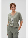 Moodo Moodo Svetlo zelena ženska majica
