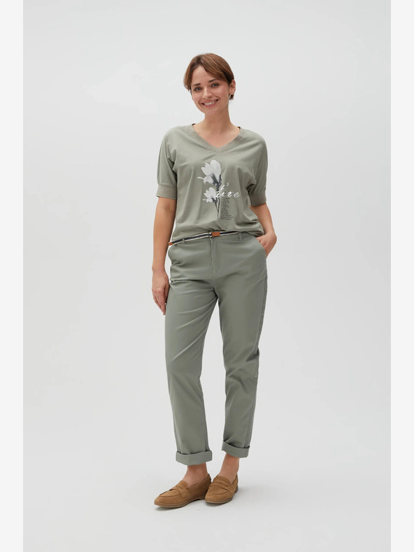 Moodo Moodo Svetlo zelena ženska majica