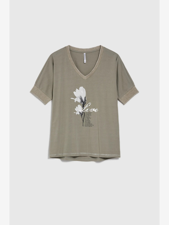 Moodo Moodo Svetlo zelena ženska majica