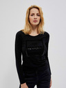 Moodo Črna ženska bluza z napisom Moodo