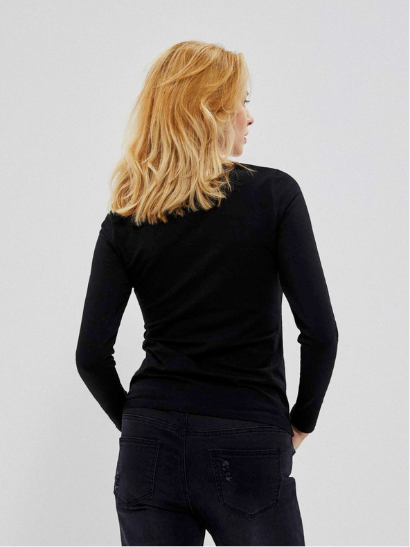 Moodo Črna ženska bluza z napisom Moodo