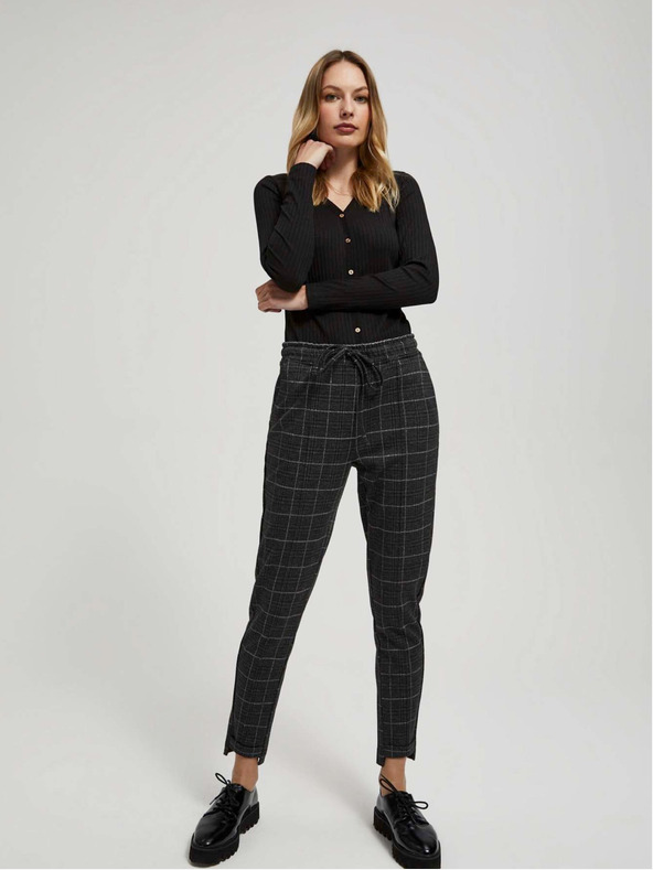 Moodo Črna ženska dolga srajca Moodo