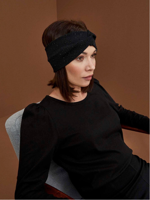 Moodo Črna ženska dolga srajca Moodo