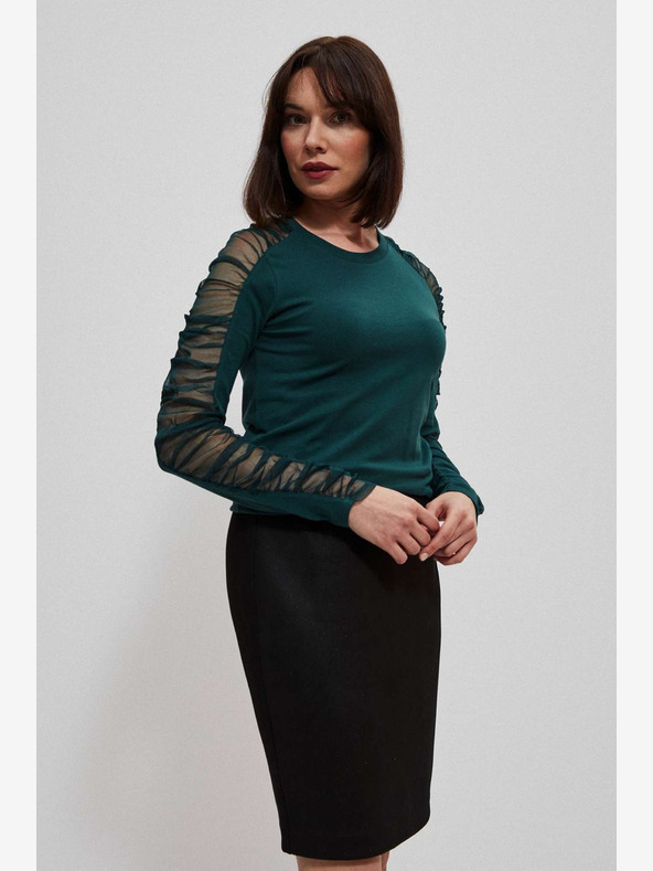 Moodo Zelena ženska chino majica Moodo