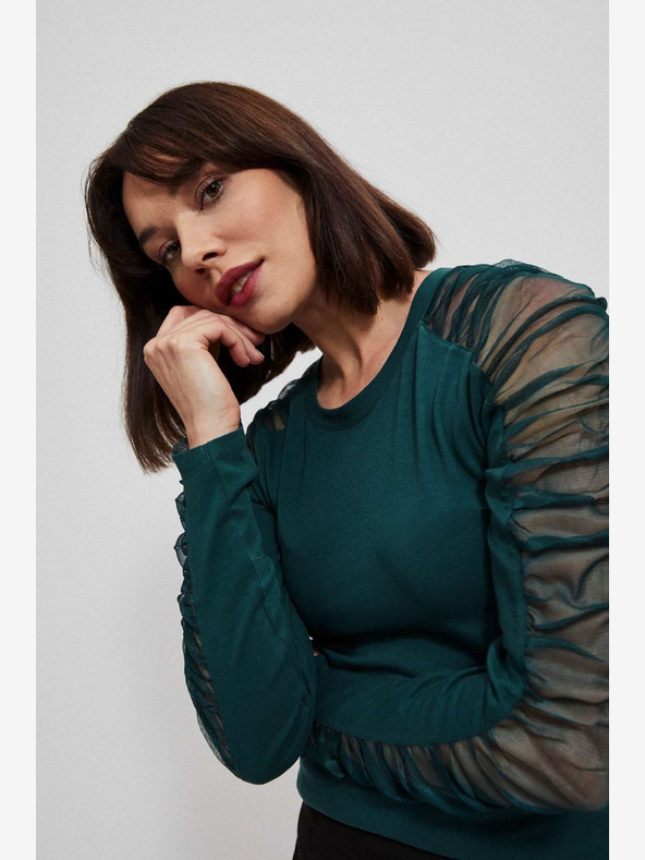 Moodo Zelena ženska chino majica Moodo