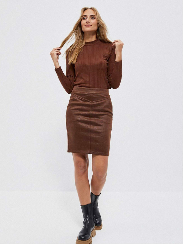 Moodo Rjava ženska srajca Moodo