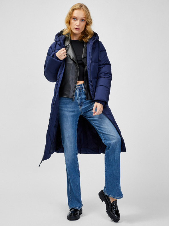 GAP Prešit maxi plašč s kapuco GAP