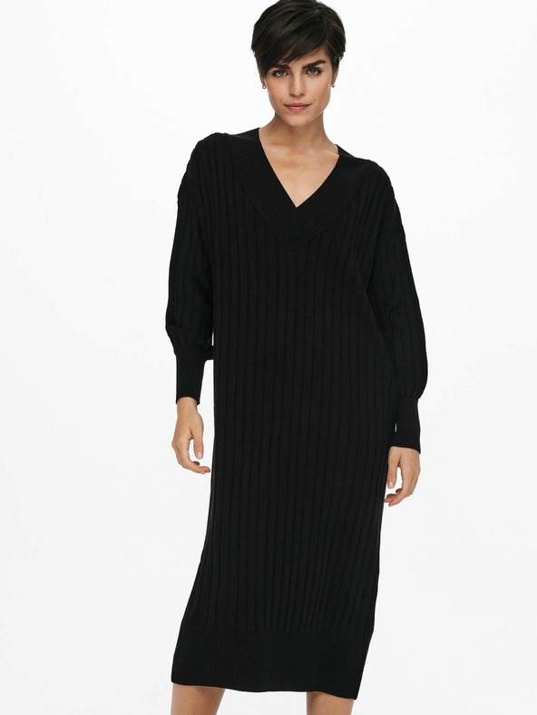 ONLY Črn pulover midi ONLY New Tessa
