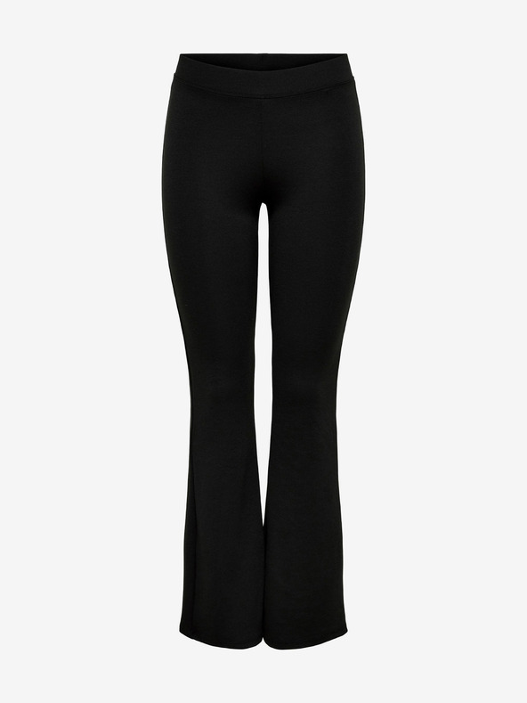 ONLY Črne ženske hlače razširjenega kroja ONLY Fever