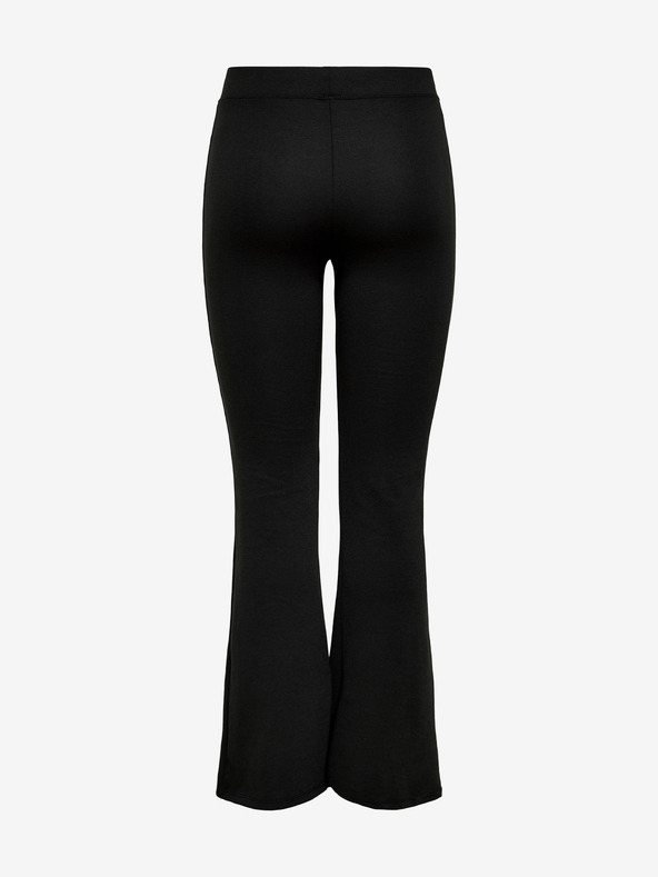 ONLY Črne ženske hlače razširjenega kroja ONLY Fever