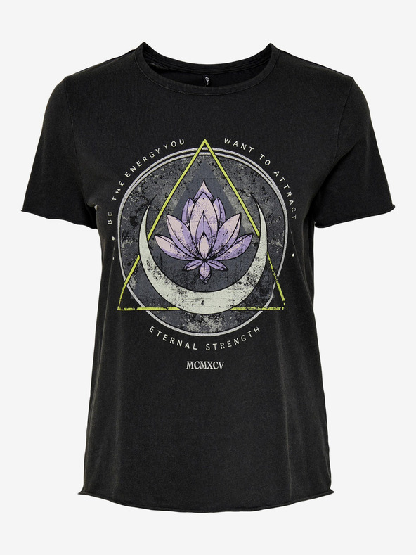 ONLY Črna ženska majica ONLY Lucy