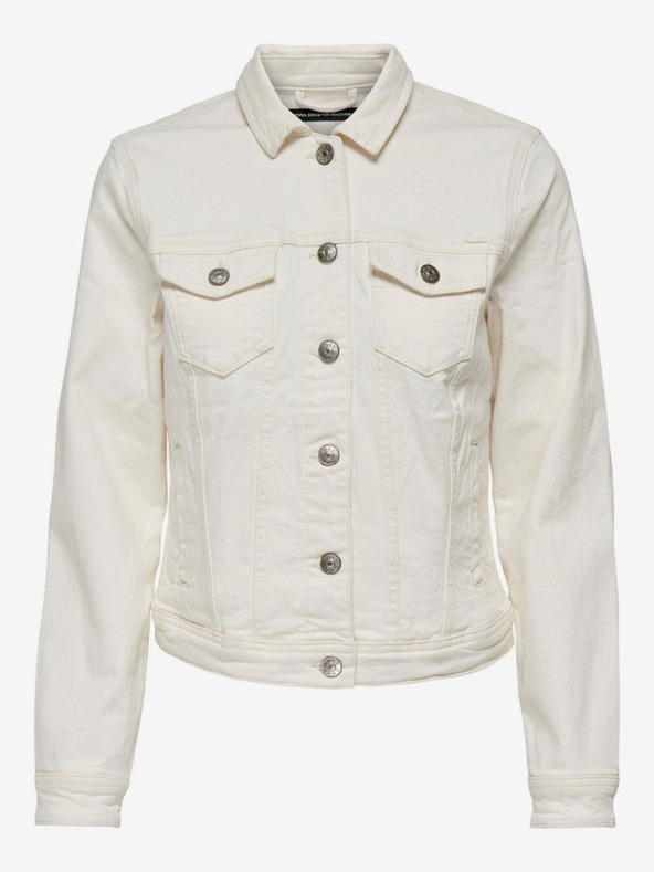 ONLY Kremasta ženska jakna iz džinsa ONLY Tia