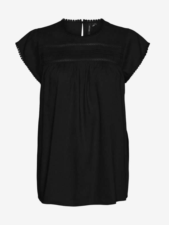 Vero Moda Črna ženska bluza VERO MODA Debbie