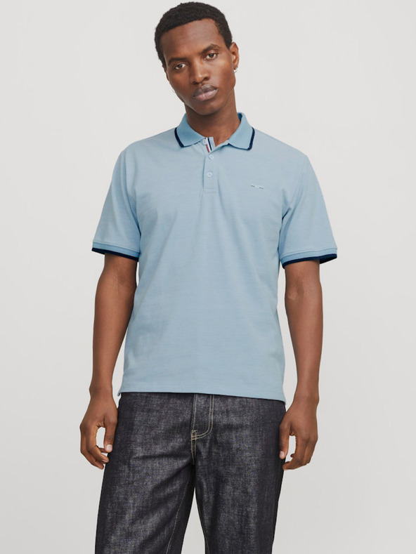 Jack & Jones Svetlo modra moška polo majica Jack & Jones
