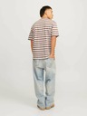 Jack & Jones Jack & Jones Moška belo-rjava črtasta majica