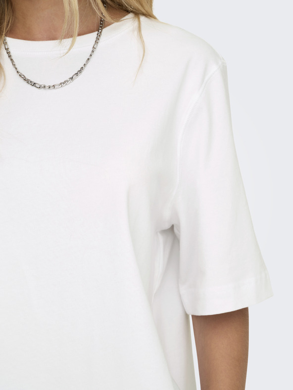 ONLY Bela ženska majica ONLY Lina