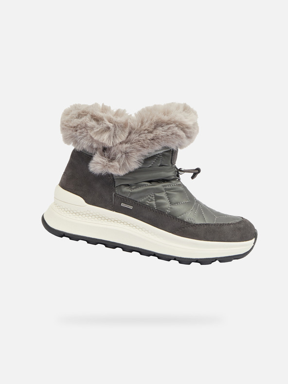 Geox Temno sivi ženski gležnjarji Geox Spherica Actif X2 Abx