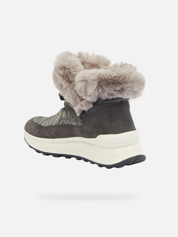 Geox Temno sivi ženski gležnjarji Geox Spherica Actif X2 Abx