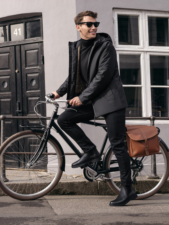 Geox Črni moški gležnjarji Geox Spherica EC1