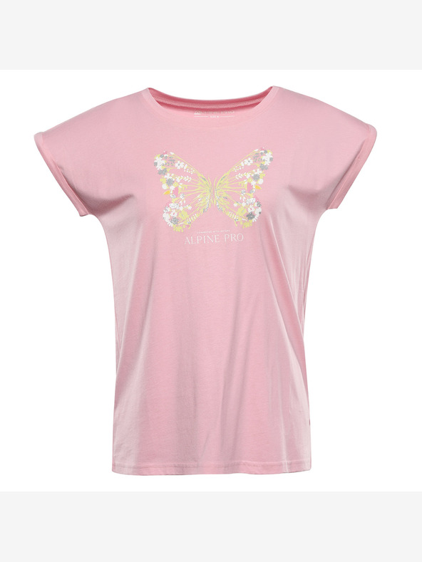 ALPINE PRO Ženska majica ALPINE PRO OMBA 2 romance rose pb