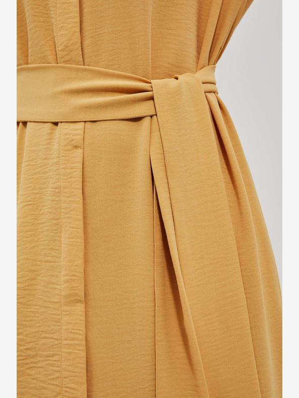 Moodo Rumena dolga obleka Moodo