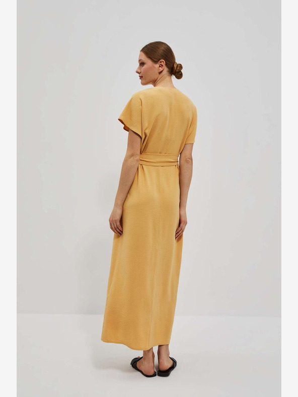 Moodo Rumena dolga obleka Moodo
